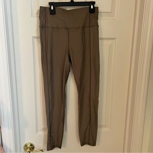 Sweaty Betty shine leggings taupe size small